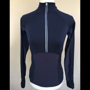 Athleta Plush Tech Half Zip Top w/Thumb Holes-XXS